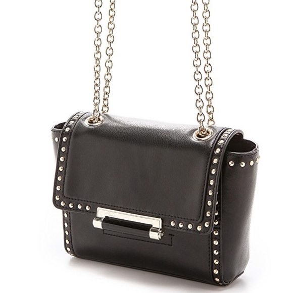 Diane Von Furstenberg Handbags - DVF 440 Mini Studded black leather Handbag